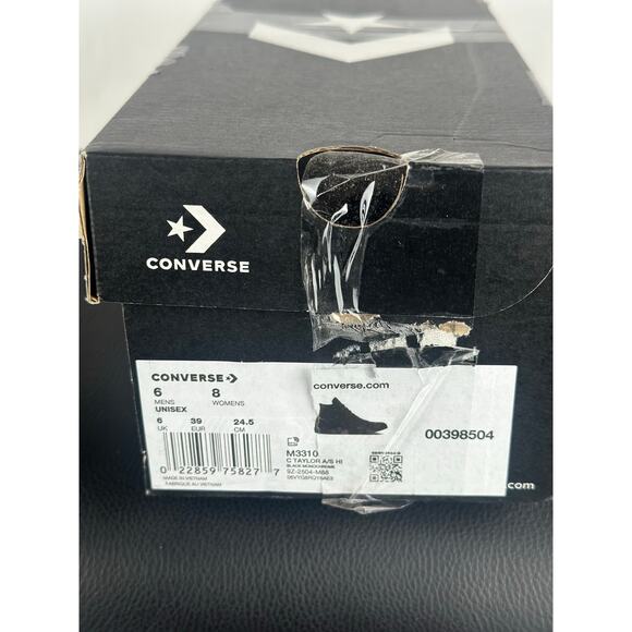 Converse All Star Monochrome Black High Tops Women’s 8 / Men's 6 - Picture 6 of 6